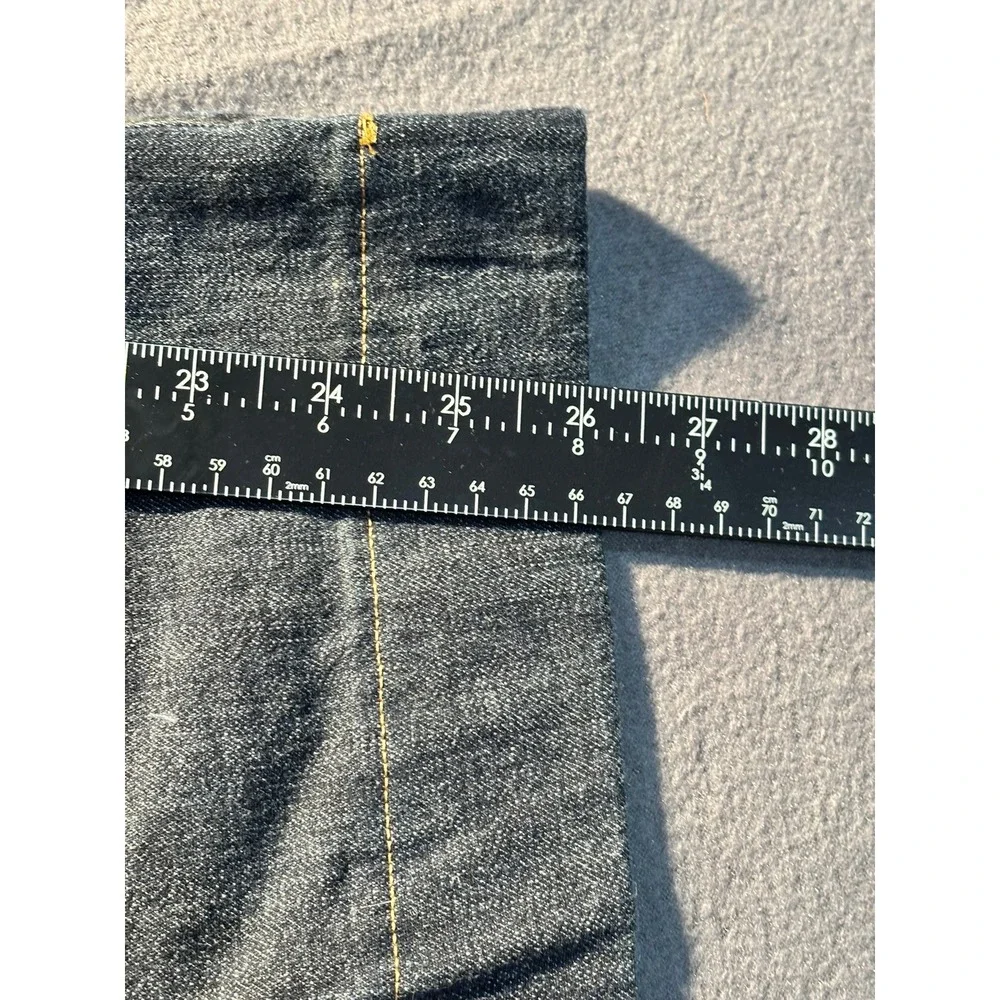 Ann Taylor Loft Trouser Style Jeans Pants Women's 8P Blue Wide Leg Mid Rise